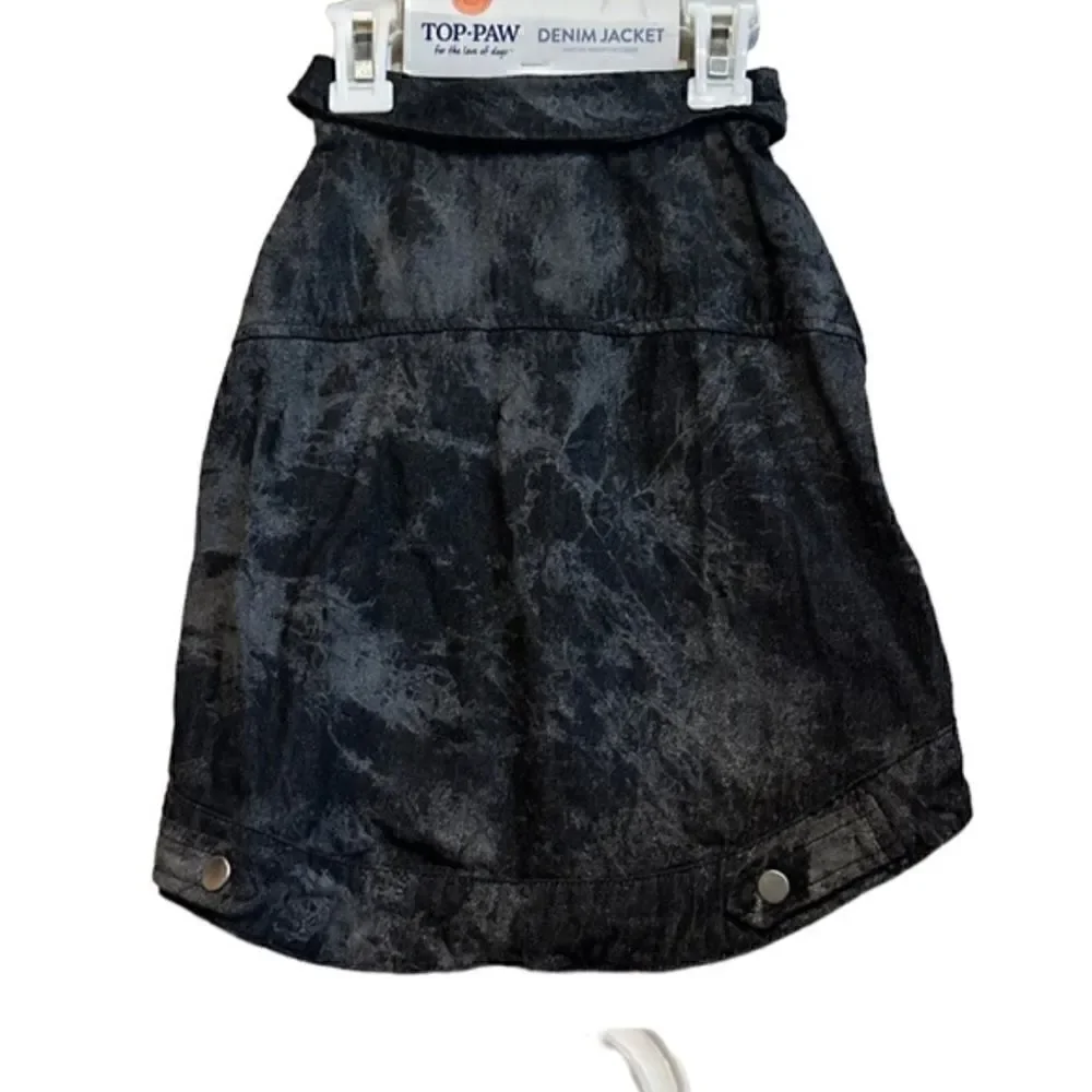 Top Paw Brand Dog Denim Jacket Short Sleeve